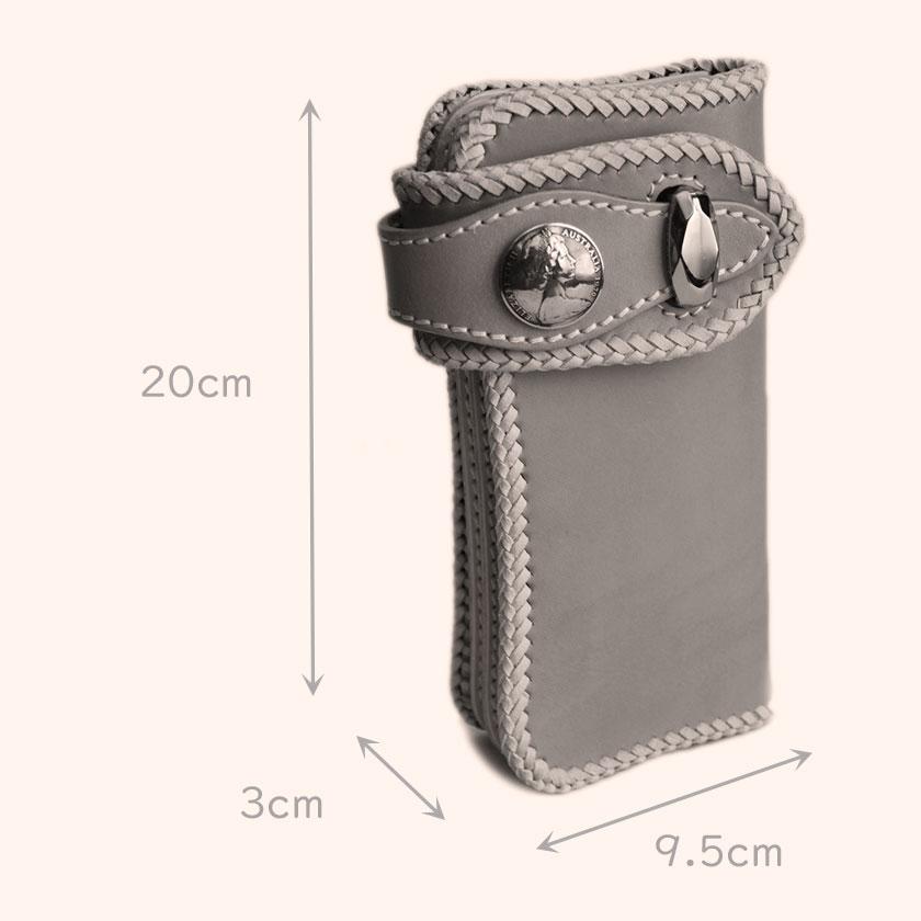 バイカーズウォレット 栃木レザー ヌメ革 長財布 ライダースウォレット コンチョコインエリザベス |  | 07