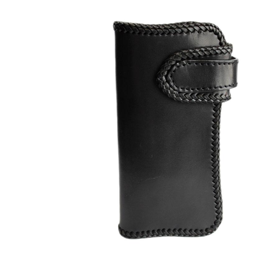 栃木レザー ライダース ウォレット バイカー ウォレット ヌメ革 フラットヘッド バイカーズウォレット 栃木レザー ヌメ革黒 長財布 ライダース