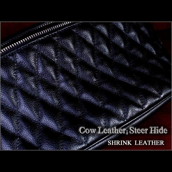 ボディバッグ/ダイヤステッチ/COWブラック&パイソンRED |  | 03