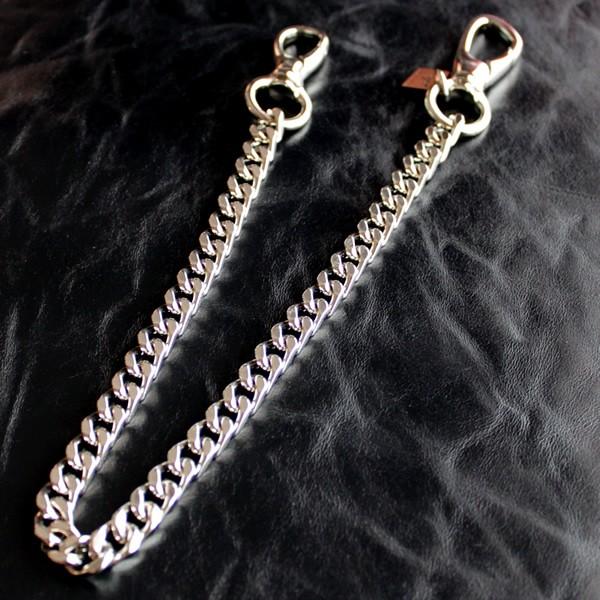 スマートフォンチェーン・喜平キヘイ/ブラス真鍮・シルバーメタリック/ショートウォレットチェーン |  | 01