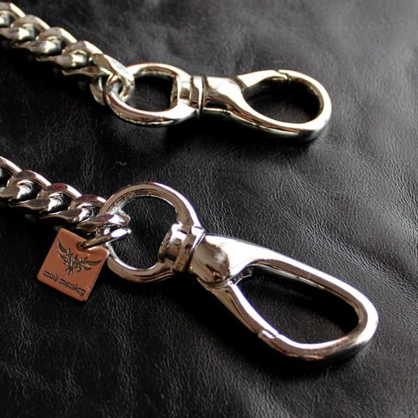 スマートフォンチェーン・喜平キヘイ/ブラス真鍮・シルバーメタリック/ショートウォレットチェーン |  | 03