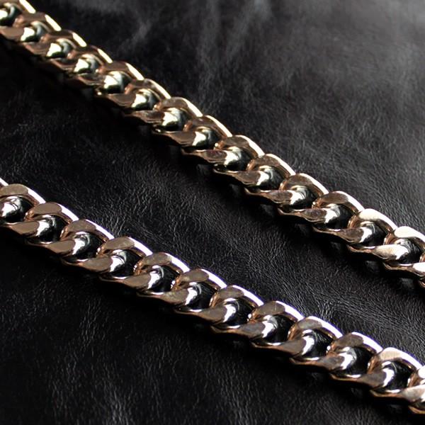 スマートフォンチェーン・喜平キヘイ/ブラス真鍮・シルバーメタリック/ショートウォレットチェーン |  | 04