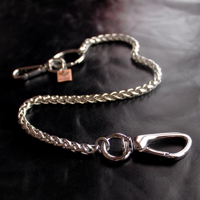 スマートフォンチェーン・スクリュー/ブラス真鍮・シルバーメタリック/ショートウォレットチェーン |  | 05