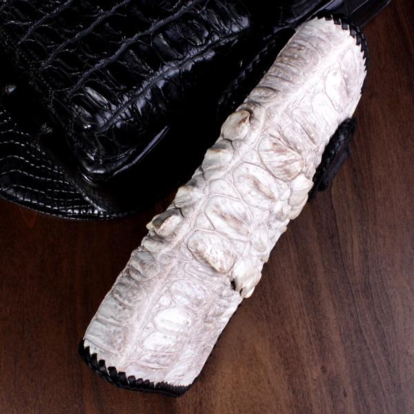 バイカーズウォレット クロコダイル 長財布 ヘビー級背面テイル INSIDEクロコダイル・WHITE&BLACK コンチョターコイズBLUE/限定1品 |  | 03