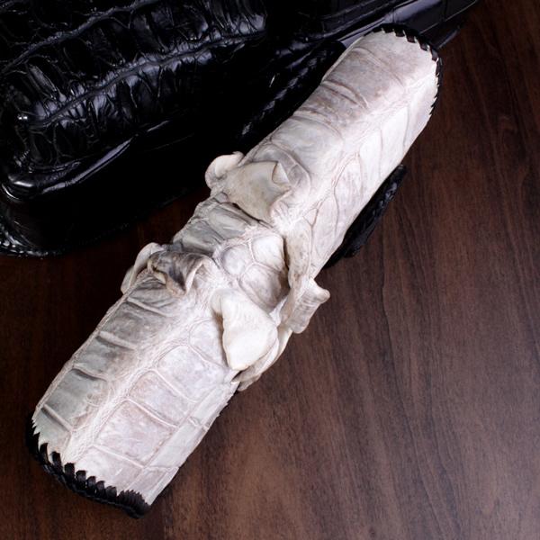 バイカーズウォレット クロコダイル 長財布 ヘビー級テイル INSIDEクロコダイル・WHITE&BLACK コンチョターコイズWHITE/限定1品 |  | 03