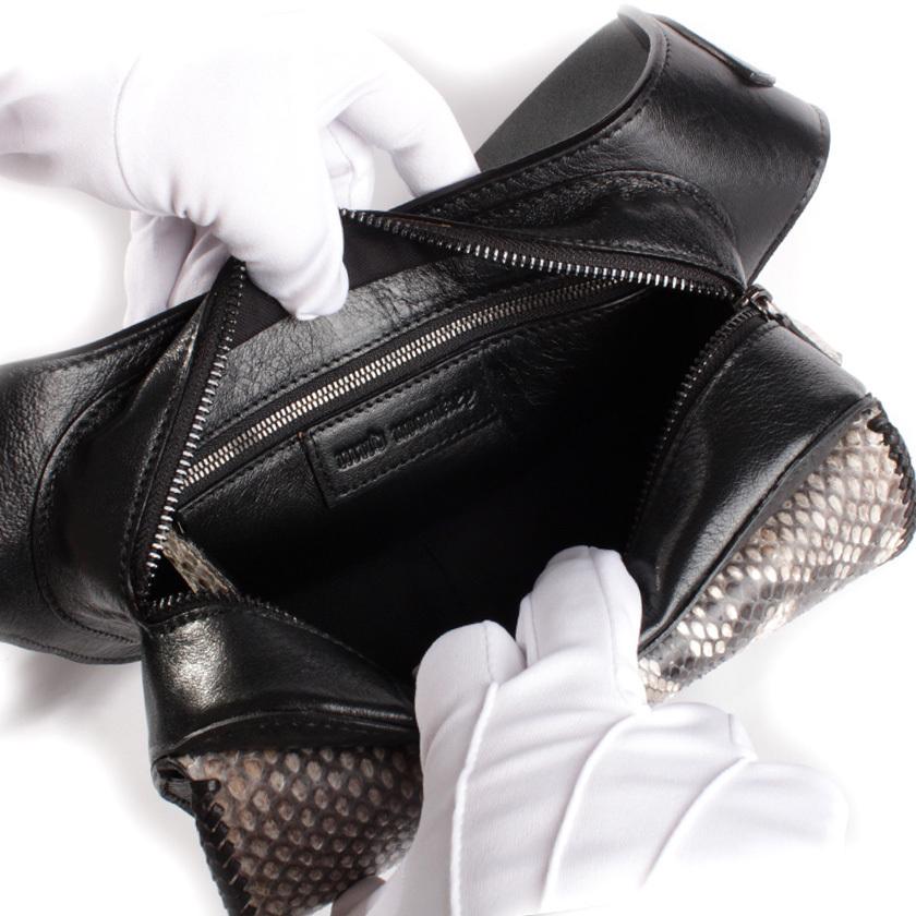 本革ボディバッグ/ウエストバッグ イタリアンシープレザー フラップパイソンナチュラル WESTERN |  | 09