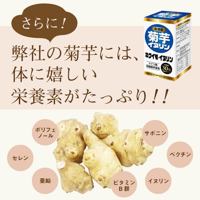 送料無料 高濃度 菊芋 イヌリン ドイツ産 ユウキ菊 使用 30包 顆粒