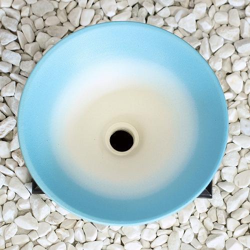 1点物 花器 白釉 スカイブルー 生花 立花 池坊 生け花 数量限定