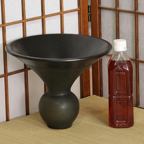 1点物 花器 コゲ茶 球 小 生花 立花 池坊 生け花 数量限定 和風 洋風