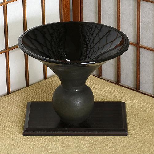 1点物 花器 濃灰 球 小 生花 立花 池坊 生け花 数量限定 和風 洋風