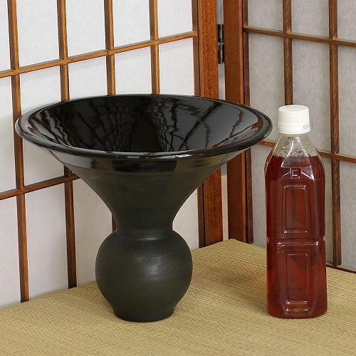 1点物 花器 濃灰 球 小 生花 立花 池坊 生け花 数量限定 和風 洋風
