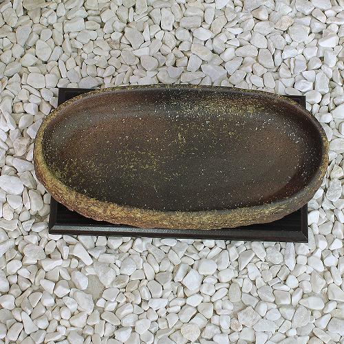 1点物 花器 窯肌 足付 コンポート 生花 立花 池坊 生け花 数量限定