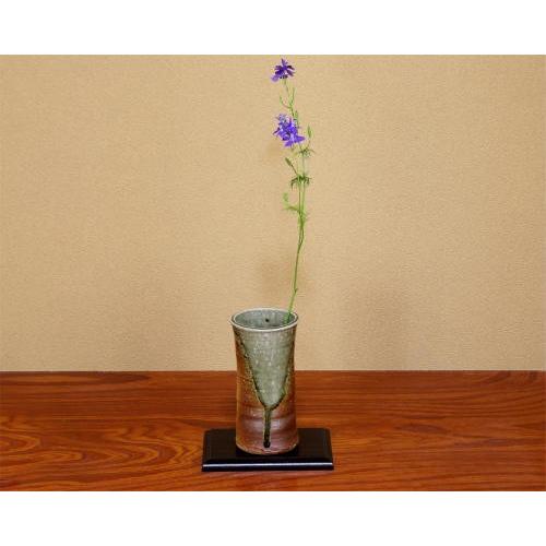 信楽焼 花瓶 尊式 茶 おしゃれ 一輪挿し 花入 陶器 花びん 花器