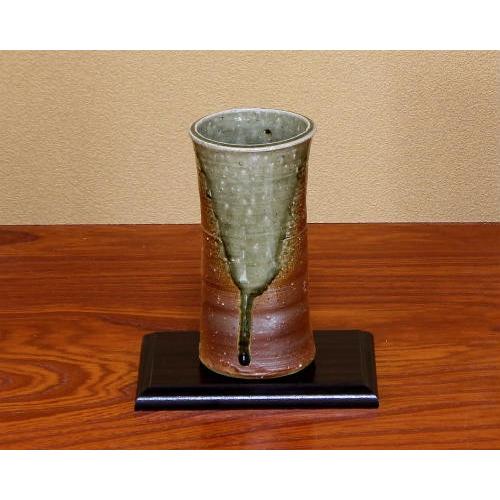 信楽焼 花瓶 尊式 茶 おしゃれ 一輪挿し 花入 陶器 花びん 花器