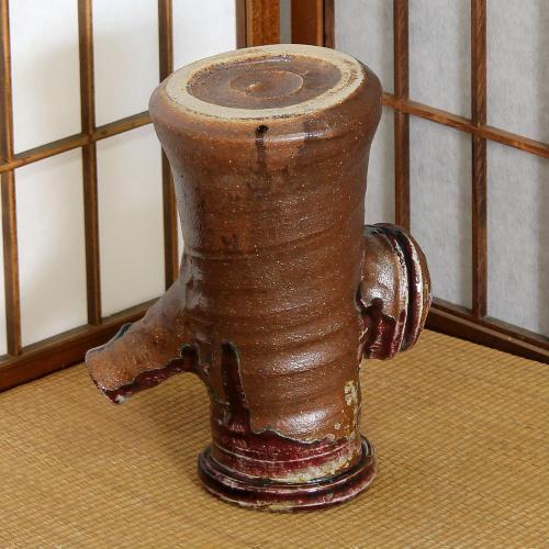 信楽焼 花瓶 南蛮 土瓶型 おしゃれ 一輪挿し 花入 陶器 花びん 花器