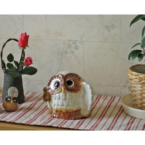 福を呼ぶフクロウの花瓶 【雑貨店スタッフ一押しアイテム】かわいい