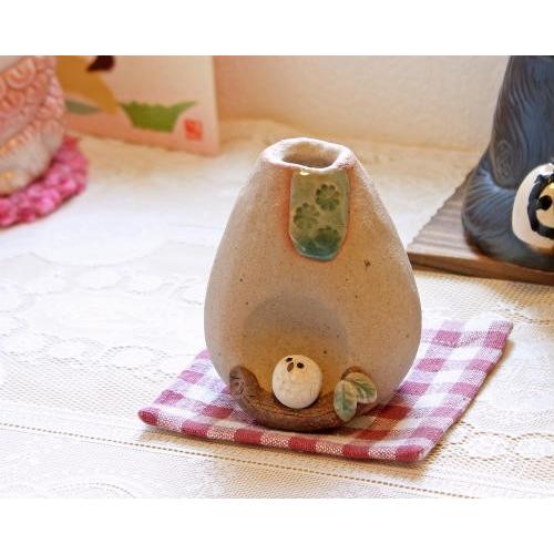 陶器製花瓶 白と茶色 花瓶 陶器 シンプル おしゃれ sobre L 高さ41cm 陶器花瓶 和風