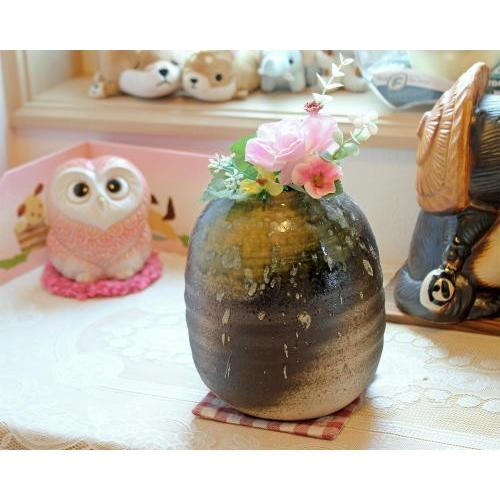 在庫数限り 信楽焼 一輪挿し ビードロ 夏目 小さい 花瓶 陶器 おしゃれ