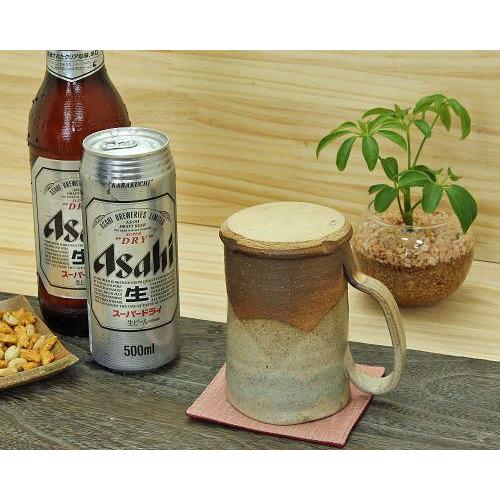 信楽焼 ビール ジョッキ 容量500ml やまあい おしゃれ ビアジョッキ