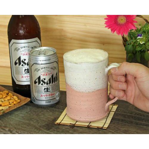 信楽焼 ビール ジョッキ 容量500ml 桃チタン おしゃれ ビアジョッキ 陶器 タンブラー ビアグラス ビールグラス ビアマグ 父の日 プレゼント 信楽焼き Jug0008 夢源陶房 通販 Yahoo ショッピング