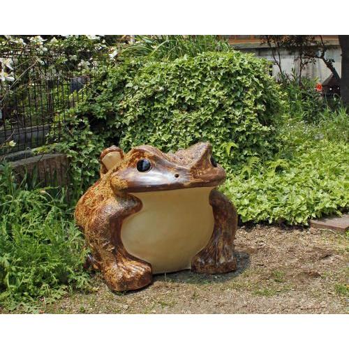 ポイント10倍 信楽焼 カエル 置物 30号 名入れ 対応 有料 陶器 かわいい かえる 大きい 蛙 おしゃれ グッズ 庭 巨大 ギフト 信楽焼き Mesa50 1g Kaeru0008 夢源陶房 通販 Yahoo ショッピング