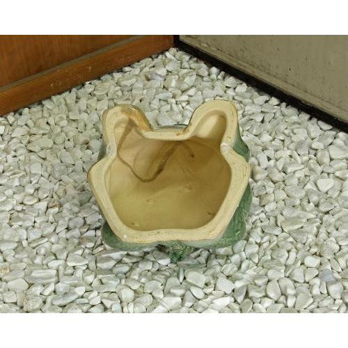[ポイント5倍]信楽焼 青 六 カエルの置物 10号 [名入れ 対応※有料] 陶器 かわいい かえる 大きい 蛙 おしゃれ 庭 巨大 ギフト 信楽焼き(MB107-18GB)_2