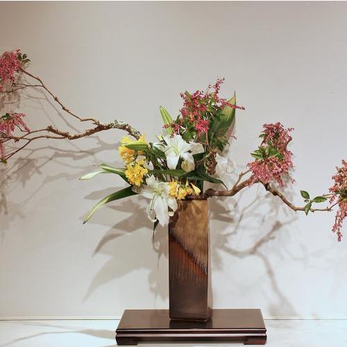 インテリア小物 花器 2点セット 大皿 池坊 小原 立花 生花 華道 花瓶