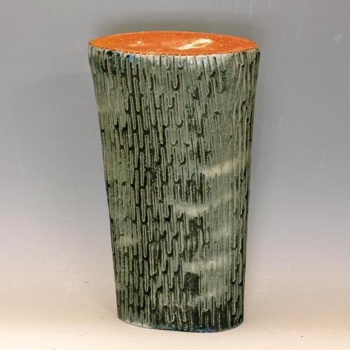 信楽焼 花器 灰釉ぼかし 立花 陶器 花瓶 生け花 和風 華道 池坊 生花用