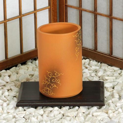 一品作変形筒型花器