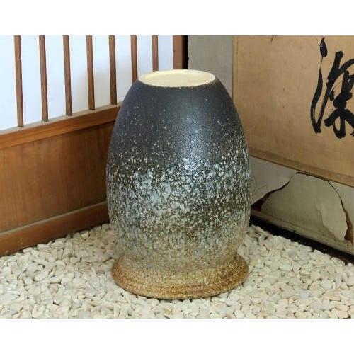 信楽焼 陶器 傘立て 白窯変 壷型 傘たて スリム 北欧 おしゃれ