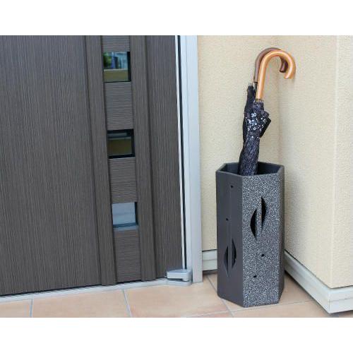 信楽焼傘立て 六角透かし 高さ50cm