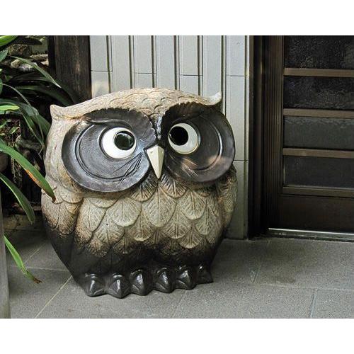 ポイント8倍]信楽焼 陶器 傘立て フクロウ 傘たて ふくろう スリム