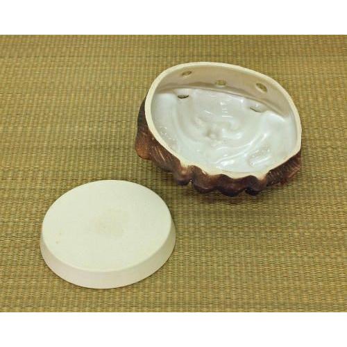 信楽焼 蚊取り 線香入れ 寝 狸 蚊遣り器 マット付 おしゃれ かわいい