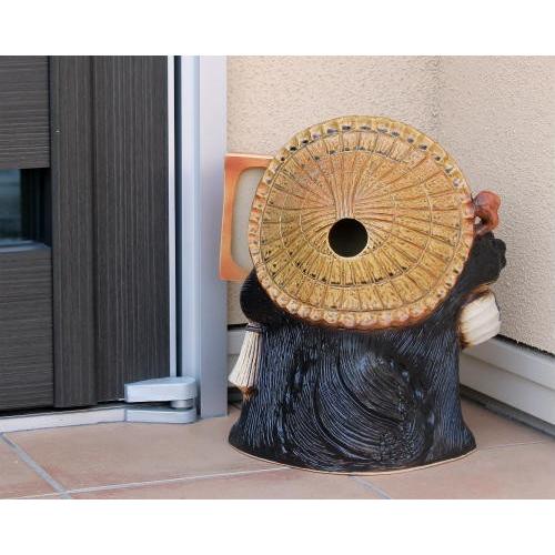 ポイント5倍][名入れ]信楽焼 狸 置物 表札 開運 たぬきの置物 13号