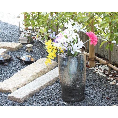 信楽焼　壺　花瓶　大きめ 楽天市場】【ポイント10倍】信楽焼 大型 フラワーベース 窯肌 松