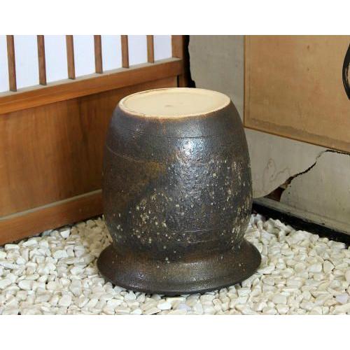信楽焼 大きな 花瓶 窯変 プランター おしゃれ 大壺 つぼ ツボ 壷 花入 陶器 大型 花器 フラワーベース 信楽焼き(YB-21)の画像