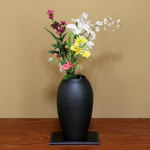 信楽焼 大きな 花瓶 黒 窯変 斑点 10号 おしゃれ 大壺 つぼ ツボ 信楽焼 大きな 花瓶 黒 窯変 斑点 10号 おしゃれ 大壺 つぼ ツボ
