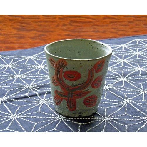 信楽焼 陶器 焼酎グラス 灰釉 焼酎カップ 湯呑み ビールグラス フリー