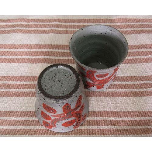 信楽焼 陶器 焼酎グラス 灰釉 焼酎カップ 湯呑み ビールグラス フリー