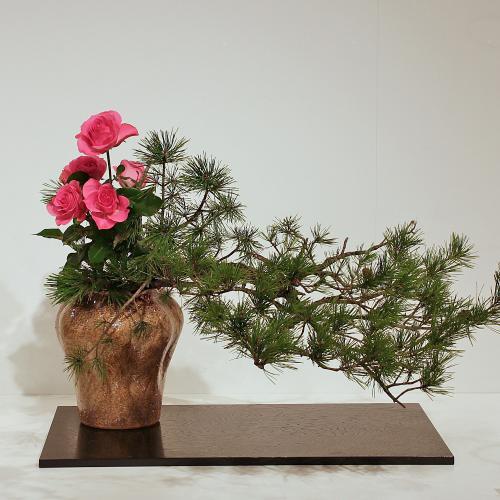 信楽焼 花器 自然釉 波口 在庫数限り 陶器 花瓶 生け花 和風 華道 池坊
