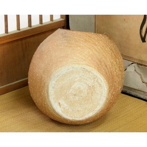 信楽焼 花器 窯肌 曲げ 荒波 在庫数限り 陶器 花瓶 生け花 和風 華道 池坊 生花用 手作 フラワーベース 信楽焼き 在庫数限り あすつく(dca)_2