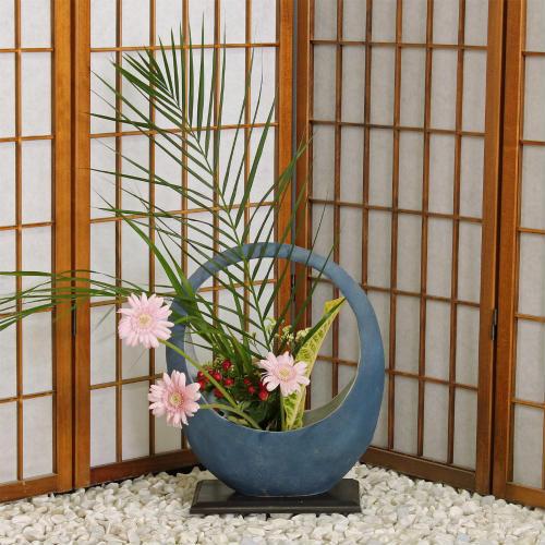 信楽焼 花瓶 花器 華道 池坊 嵯峨御流 灰釉 手付き 籠型 陶器 信楽焼 花瓶 花器 華道 池坊 嵯峨御流 灰釉 手付き 籠型 陶器