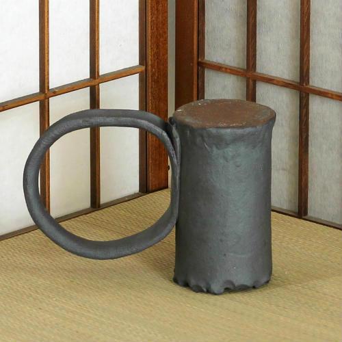 信楽焼 花器 黒釉 パイプ ちぎり 在庫数限り 陶器 花瓶 生け花 信楽焼 花器 黒釉 パイプ ちぎり 在庫数限り 陶器 花瓶 生け花