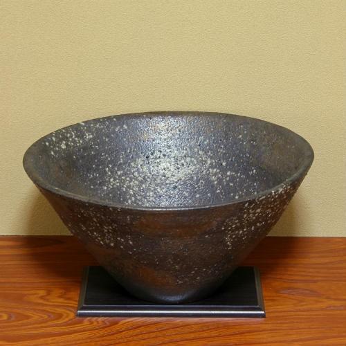 信楽焼 花瓶 花器 華道 池坊 嵯峨御流 いぶし窯変 深鉢 大 陶器 信楽焼 花瓶 花器 華道 池坊 嵯峨御流 いぶし窯変 深鉢 大 陶器