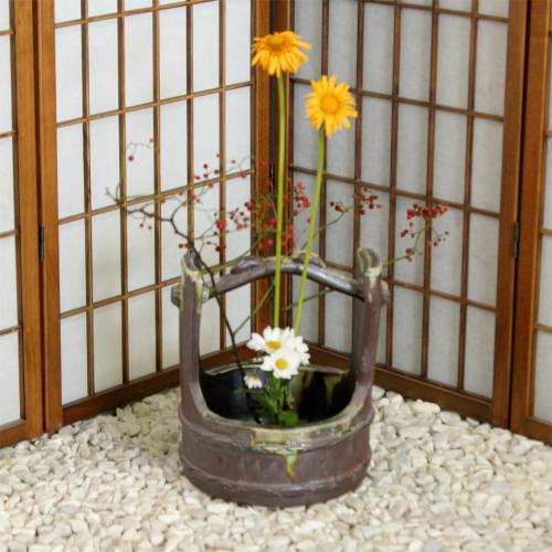 信楽焼 花瓶 花器 華道 池坊 嵯峨御流 南蛮 手桶 陶器 生け花 信楽焼 花瓶 花器 華道 池坊 嵯峨御流 南蛮 手桶 陶器 生け花