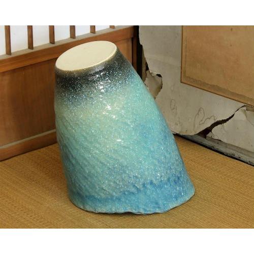 ポイント5倍]信楽焼 花器 青窯変 合わせ 陶器 花瓶 生け花 和風 華道