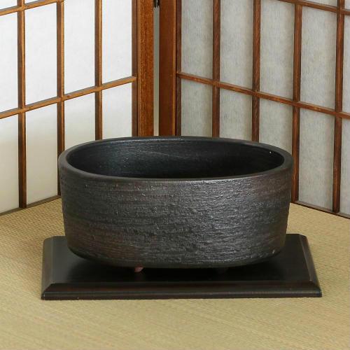 信楽焼 花器 黒 櫛目 コンポート 在庫数限り 陶器 花瓶 生け花 信楽焼 花器 黒 櫛目 コンポート 在庫数限り 陶器 花瓶 生け花