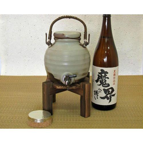 ポイント5倍]信楽焼 ラジウム 焼酎サーバー かわき 一升 陶器 おしゃれ