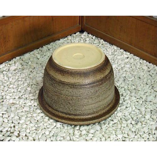 ポイント5倍]信楽焼 睡蓮鉢 窯肌 15号 陶器 メダカ鉢 おしゃれ 金魚鉢