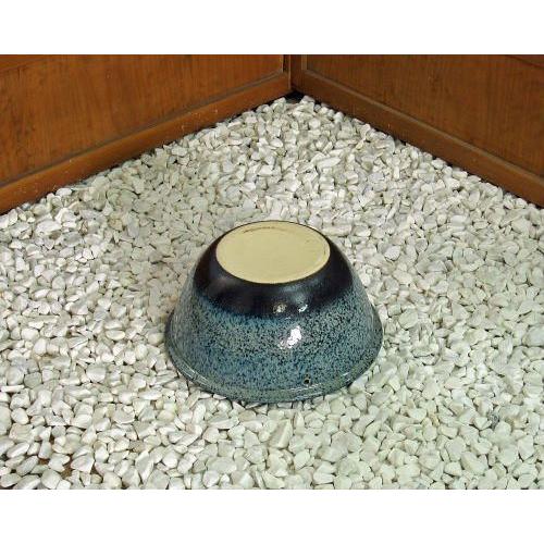 信楽焼 睡蓮鉢 ブルー斑点 10号 陶器 メダカ鉢 おしゃれ 金魚鉢 大型